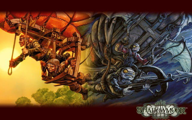 Shadowmoor - Kinsbaile Balloonist & Kinscaer Harpoonist. Desktop wallpaper