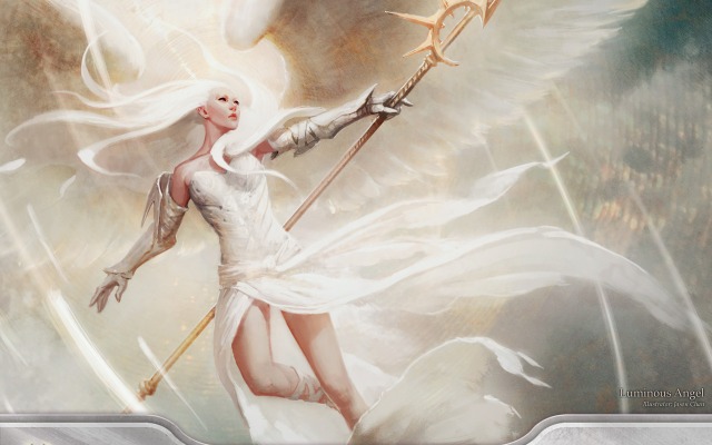 Divine vs. Demonic - Luminous Angel. Desktop wallpaper