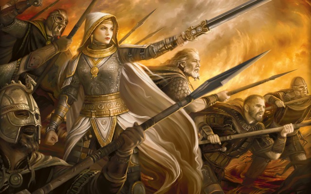 Elspeth vs. Tezzeret - Crusade. Desktop wallpaper