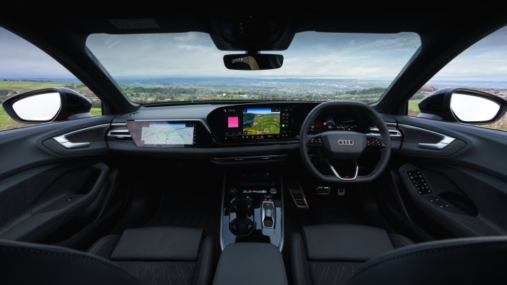 Audi A5 Avant e-hybrid quattro UK Version 2026. Desktop wallpaper