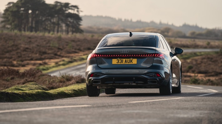 Audi A5 e-hybrid quattro UK version 2026. Desktop wallpaper