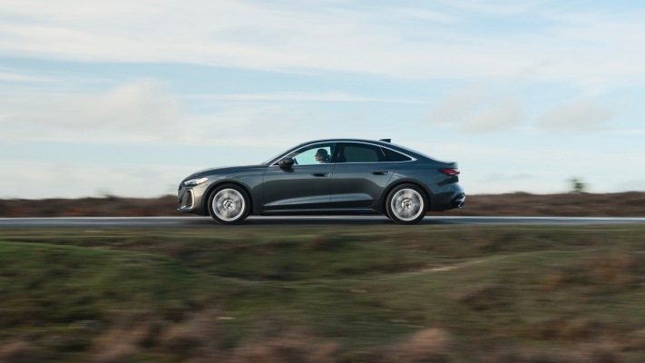 Audi A5 e-hybrid quattro UK version 2026. Desktop wallpaper