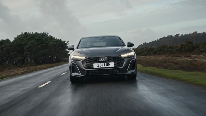 Audi A5 e-hybrid quattro UK version 2026. Desktop wallpaper