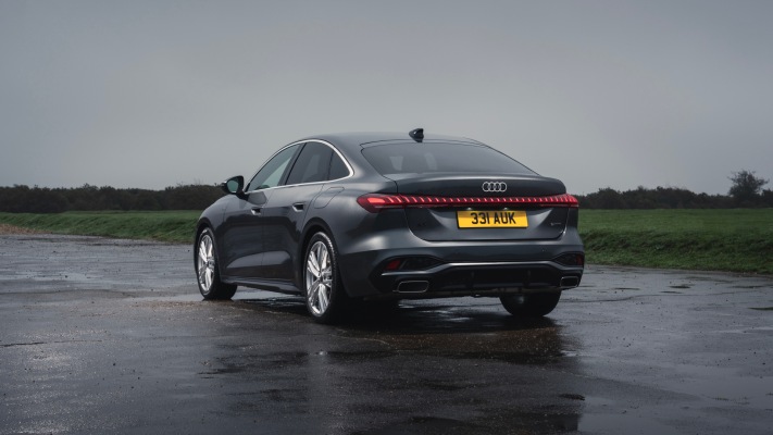 Audi A5 e-hybrid quattro UK version 2026. Desktop wallpaper