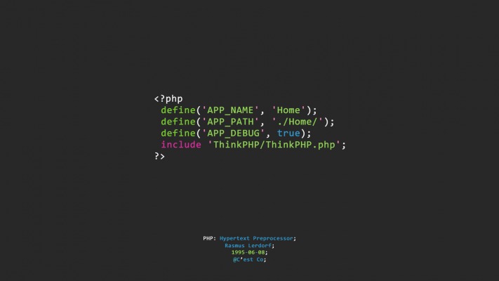 PHP. Desktop wallpaper