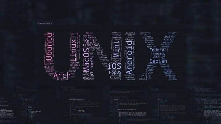 Unix. Desktop wallpaper