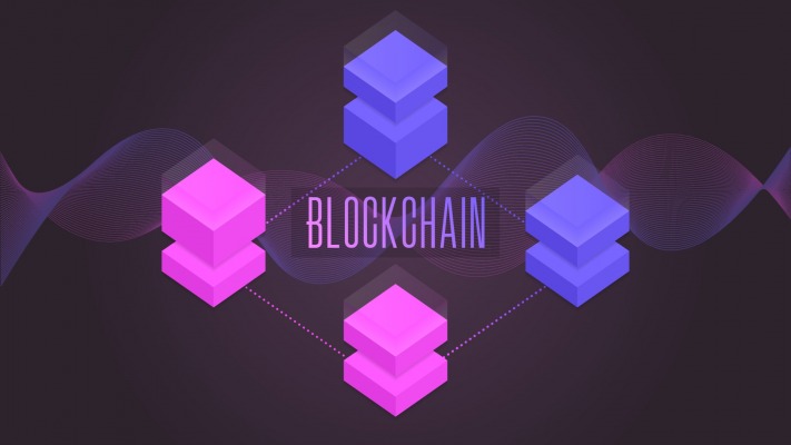 Blockchain. Desktop wallpaper