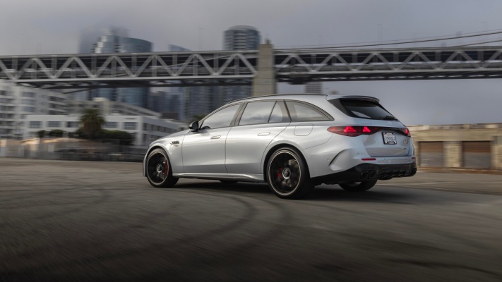 Mercedes-AMG E 53 Hybrid Wagon USA Version 2025. Desktop wallpaper