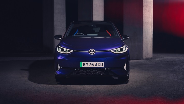 Volkswagen ID.3 GTX Fire Ice UK Version 2026. Desktop wallpaper