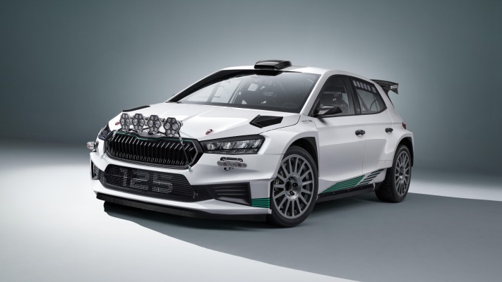 Skoda Fabia RS Rally2 Anniversary Edition 2026. Desktop wallpaper