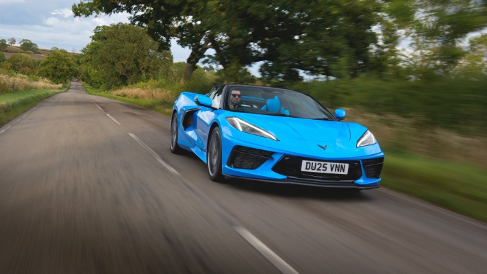 Chevrolet Corvette Stingray Convertible UK Version 2026. Desktop wallpaper