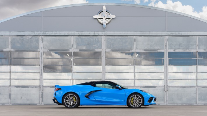 Chevrolet Corvette Stingray Convertible UK Version 2026. Desktop wallpaper