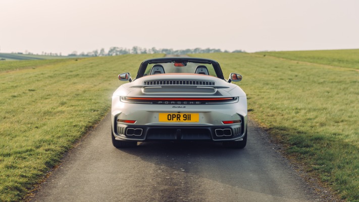 Porsche 911 Turbo S Cabriolet UK Version 2026. Desktop wallpaper