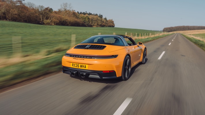 Porsche 911 Targa 4 GTS UK Version 2025. Desktop wallpaper
