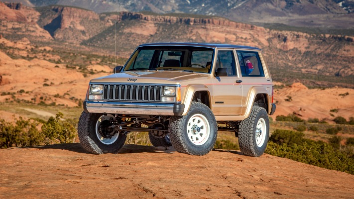 Jeep XJ Pioneer Concept 2026. Desktop wallpaper