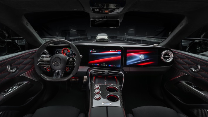Mercedes-AMG GT 4-Door Coupé 2027. Desktop wallpaper