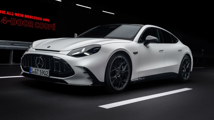 Mercedes-AMG GT 4-Door Coupé 2027. Desktop wallpaper