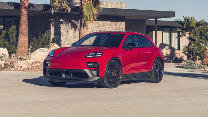Porsche Macan GTS USA Version 2026. Desktop wallpaper
