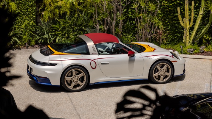 Porsche 911 Targa 4 GTS Jessie 2026. Desktop wallpaper