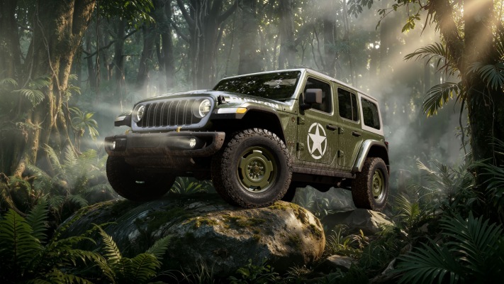 Jeep Wrangler Sarge 2027. Desktop wallpaper