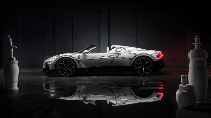 Bugatti W16 Mistral Blanc Éternel 2026. Desktop wallpaper