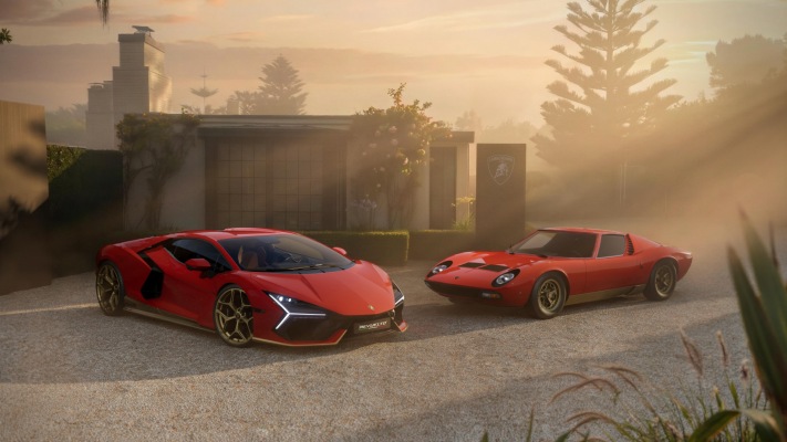 Lamborghini Revuelto Miura 60th Homage 2026. Desktop wallpaper