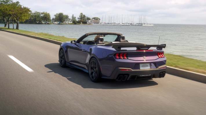 Ford Mustang Dark Horse SC Convertible 2027. Desktop wallpaper