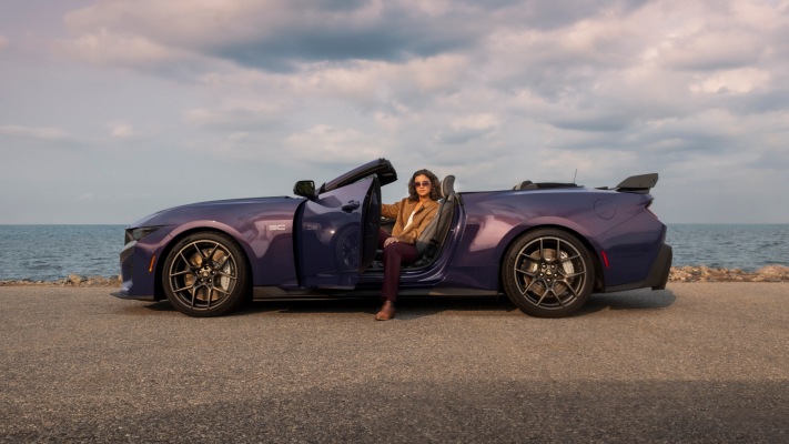 Ford Mustang Dark Horse SC Convertible 2027. Desktop wallpaper