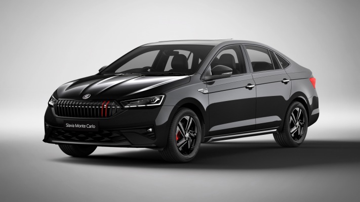 Skoda Slavia Monte Carlo 2027. Desktop wallpaper