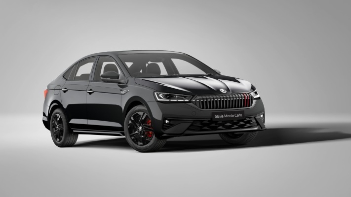Skoda Slavia Monte Carlo 2027. Desktop wallpaper
