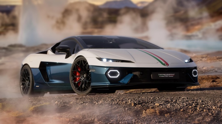 Lamborghini Temerario Tricolore 2026. Desktop wallpaper