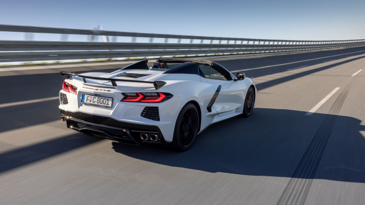 Chevrolet Corvette Stingray Convertible EU Version 2026. Desktop wallpaper