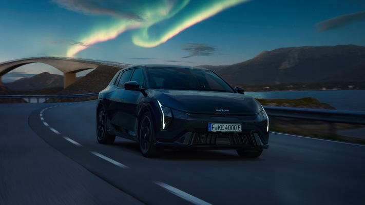 Kia EV4 GT Hatchback 2027. Desktop wallpaper