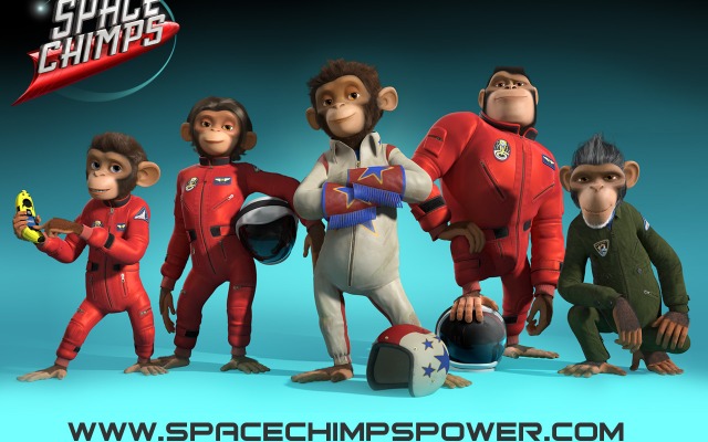 Space Chimps. Desktop wallpaper