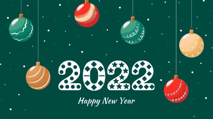 New Year 2022. Desktop wallpaper