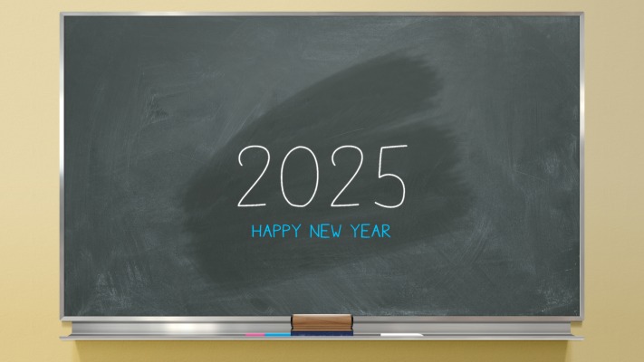 Happy New Year 2025. Desktop wallpaper