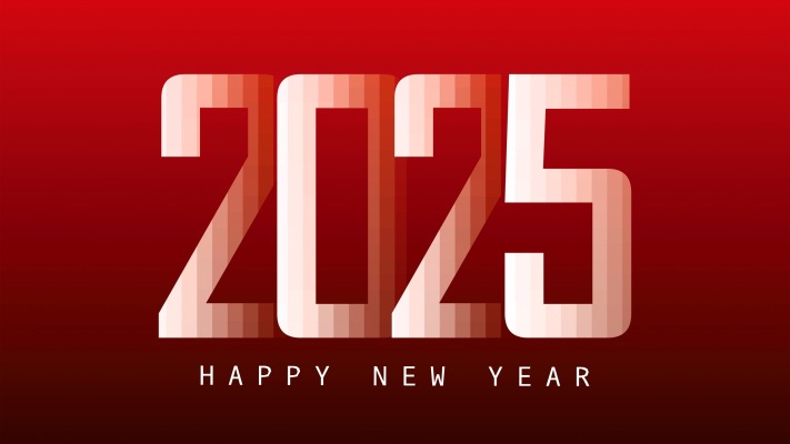 Happy New Year 2025. Desktop wallpaper