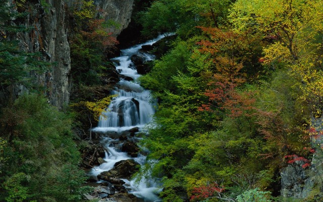 Waterfalls. Desktop wallpaper