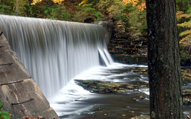 Waterfalls. Desktop wallpaper