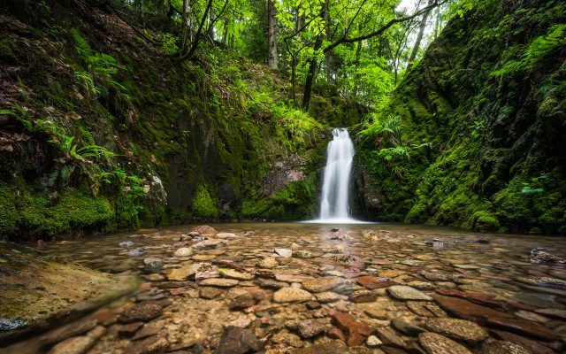 Waterfalls. Desktop wallpaper