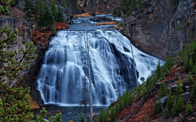 Waterfalls. Desktop wallpaper