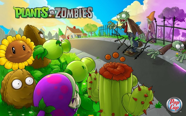 Plants vs. Zombies. Desktop wallpaper