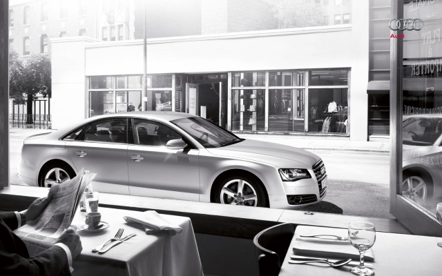 Audi A8 2013. Desktop wallpaper