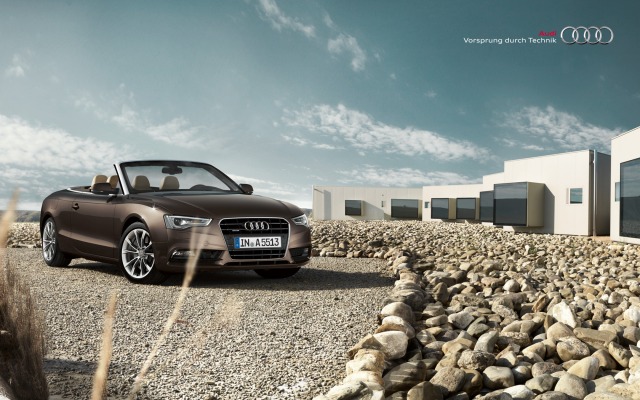 Audi A5 Cabriolet 2013. Desktop wallpaper