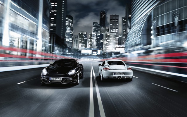 Porsche Cayman S 2012. Desktop wallpaper