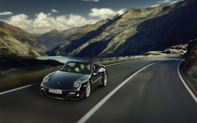 Porsche 911 Turbo S Cabriolet 2012. Desktop wallpaper