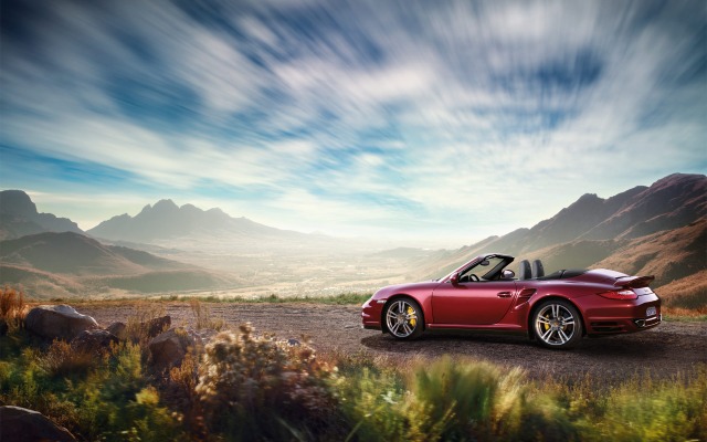 Porsche 911 Turbo Cabriolet 2012. Desktop wallpaper