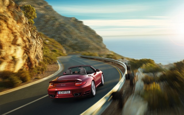 Porsche 911 Turbo Cabriolet 2012. Desktop wallpaper