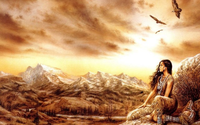 Luis Royo - Dreams - Coyote Summer. Desktop wallpaper