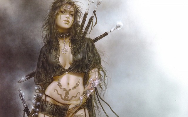 Luis Royo - Subversive Beauty - Medusa's Gaze. Desktop wallpaper